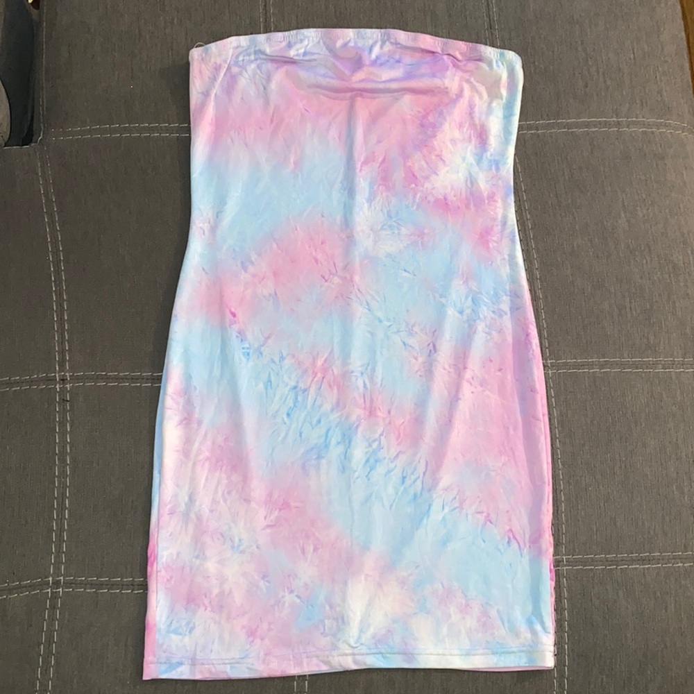 SHEIN Tie Dye Bodycon Dress